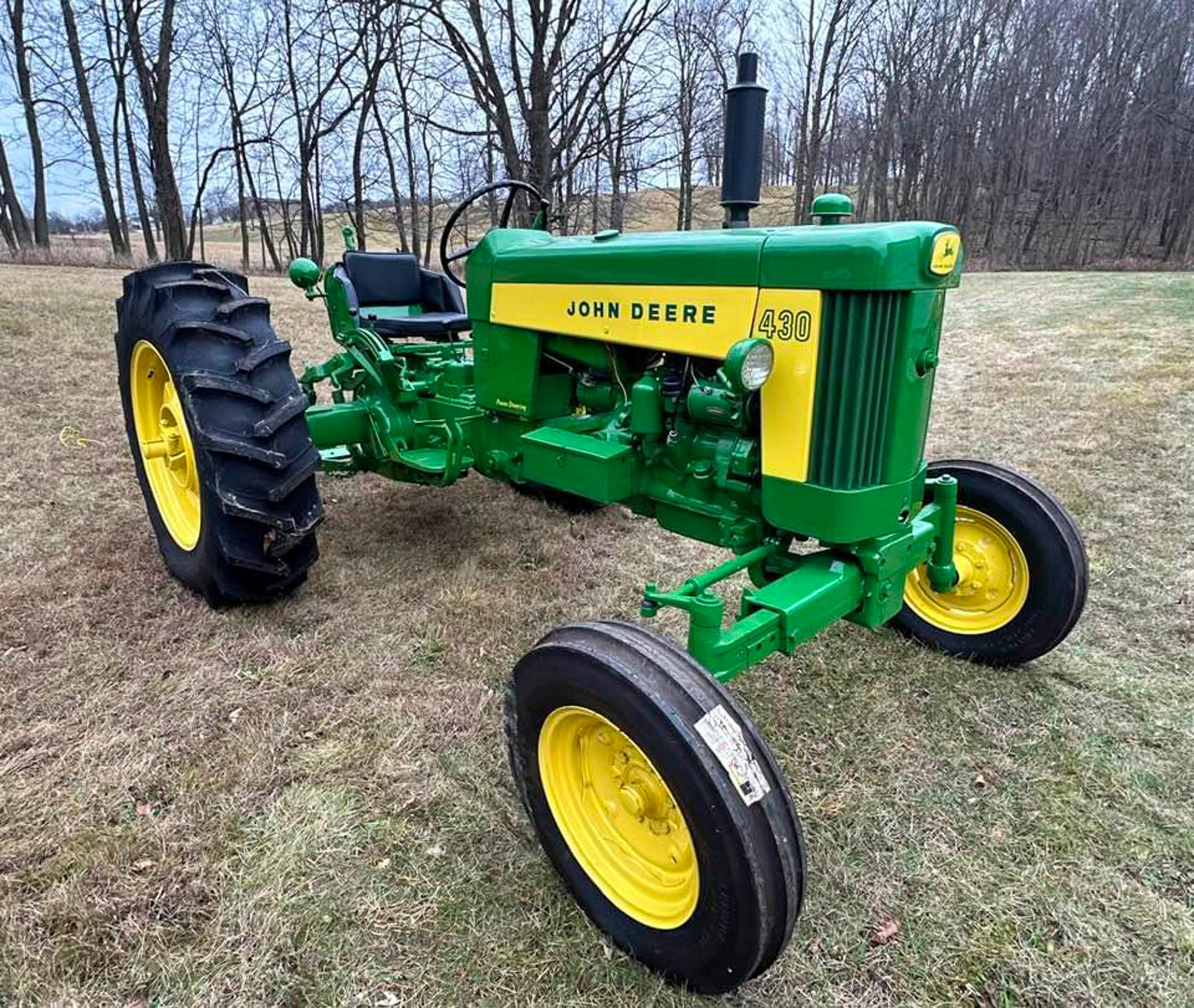John Deere 430 tractor sold by Hoffman Auctions